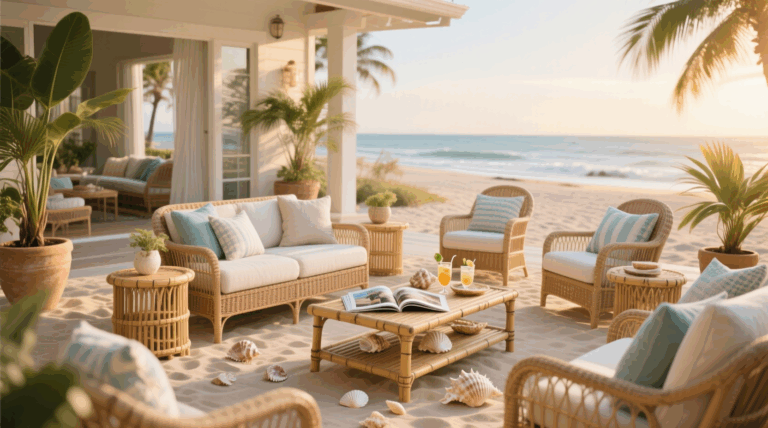 13 Beachy Patio Furniture Ideas for Relaxed Comfort