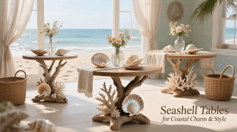 15 Seashell Tables for Coastal Charm & Style