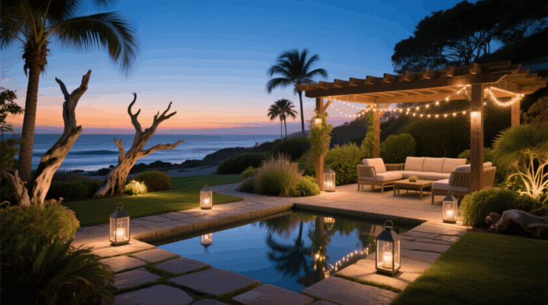 7 Coastal Garden Lighting Ideas to Brighten Nights