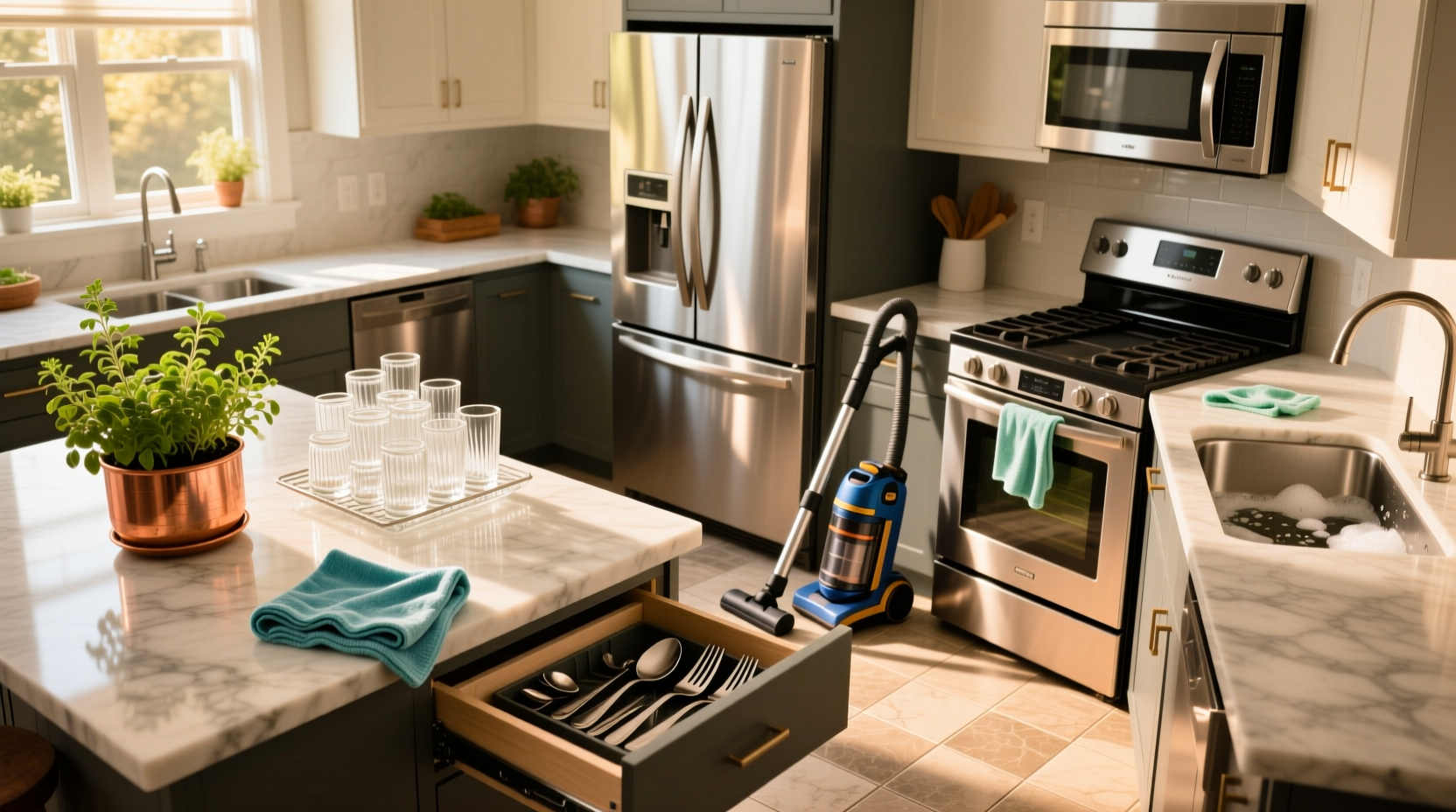 Kitchen Deep-Clean in 1 Hour for Lasting Freshness