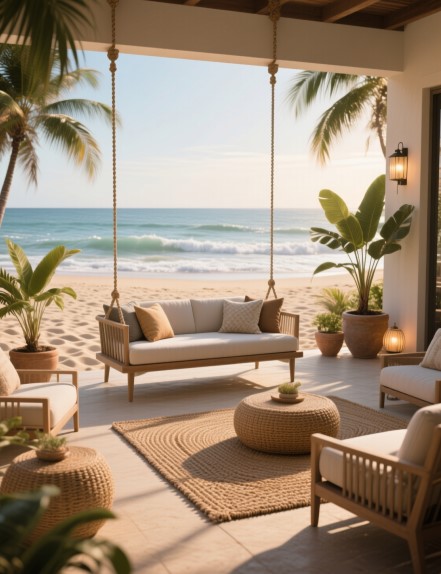 13 Beachy Patio Furniture Ideas for Relaxed Comfort
