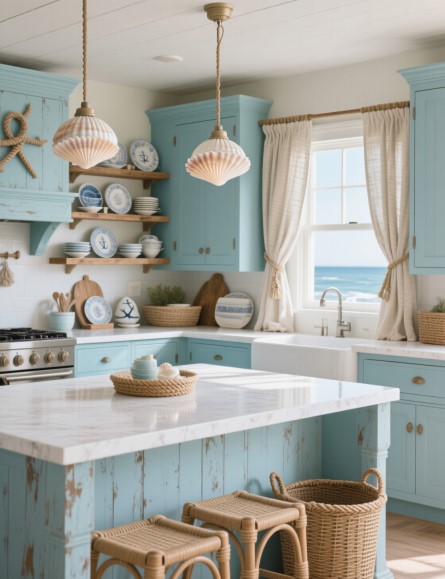 9 Nautical Kitchen Decor Hacks for Effortless Coastal Charm