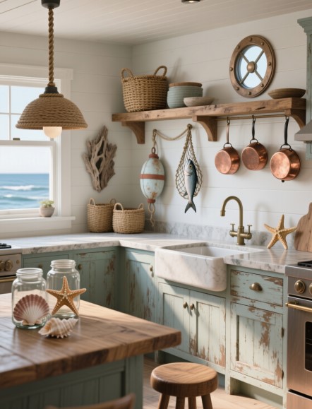 9 Nautical Kitchen Decor Hacks for Effortless Coastal Charm