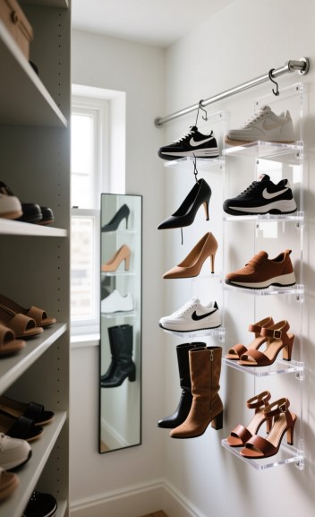 13 Shoe Storage Ideas for Tiny Closets