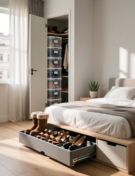 13 Shoe Storage Ideas for Tiny Closets