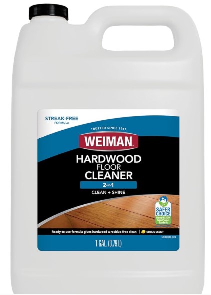 Best pH-Neutral Cleaners for Parquetry and Inlaid Wood Floors Weiman Hardwood Floor Cleaner - 128 Ounce Refill - Finished Engineered Hardwood Floors
