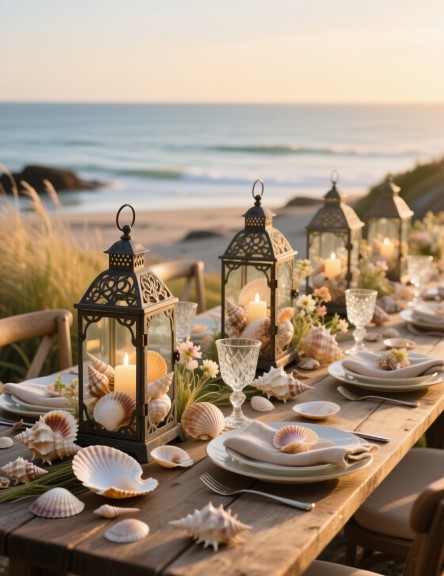 11 Seashell Centerpieces to Enhance Coastal Dining