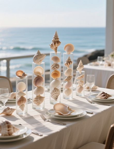 11 Seashell Centerpieces to Enhance Coastal Dining