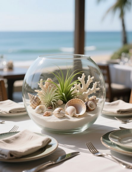11 Seashell Centerpieces to Enhance Coastal Dining