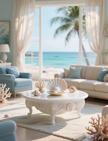 15 Seashell Tables for Coastal Charm & Style