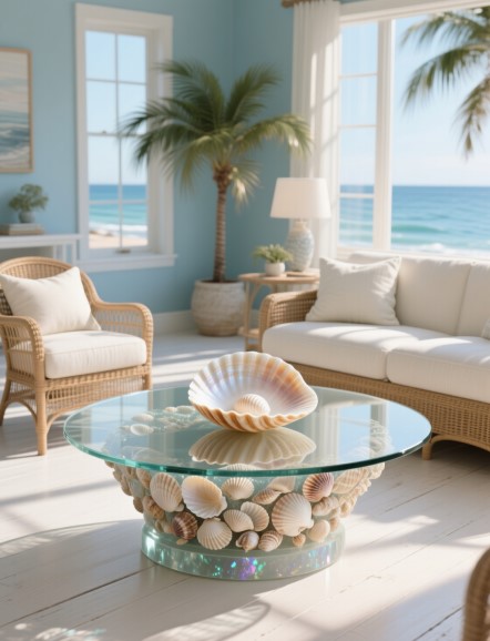 15 Seashell Tables for Coastal Charm & Style