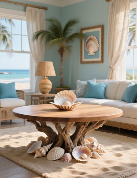 15 Seashell Tables for Coastal Charm & Style