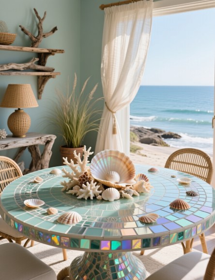 15 Seashell Tables for Coastal Charm & Style