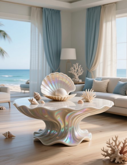 15 Seashell Tables for Coastal Charm & Style