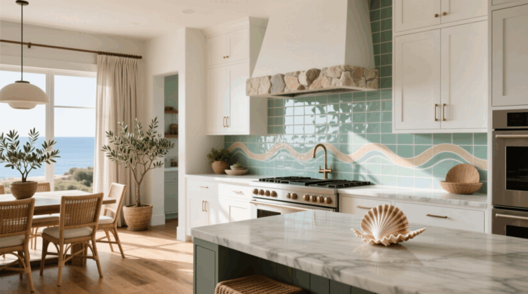 7 Coastal Kitchen Backsplash Ideas for a Style Boost