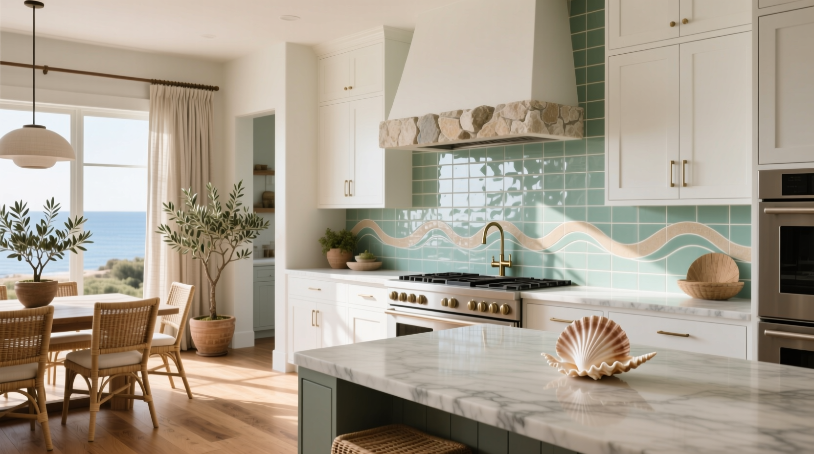 7 Coastal Kitchen Backsplash Ideas for a Style Boost