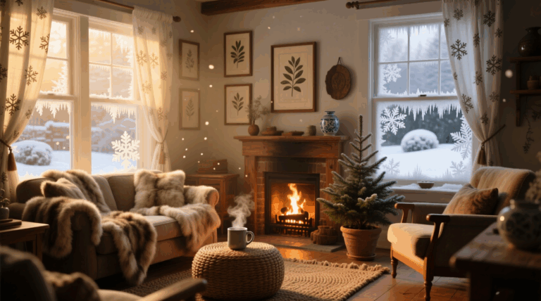9 Winter Wallpaper Decor Ideas for Cozy Homes