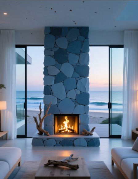 11 Coastal Fireplace Ideas for a Relaxing Beachy Vibe