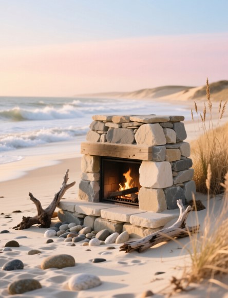 11 Coastal Fireplace Ideas for a Relaxing Beachy Vibe
