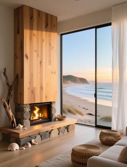 11 Coastal Fireplace Ideas for a Relaxing Beachy Vibe