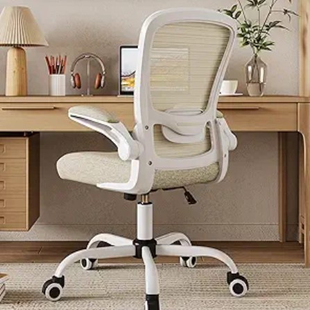 7 Coastal Home Office Ideas for a Calm Work Vibe Mimoglad Home Office Chair, High Back Desk Chair, Ergonomic Mesh Computer Chair with Adjustable Lumbar Support and Thickened Seat Cushion (Modern, Beige)