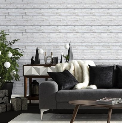 7 Coastal Kitchen Backsplash Ideas for a Style Boost 3D White Wood Wall Panels, Faux Wood Peel and Stick Shiplap Wall Panels,10 Pcs of 12"X12", Thin PVC White Wood Adhesive Fake Wood Backsplash,Paintable Decorative Tiles