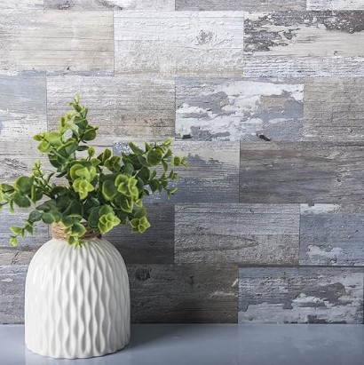 7 Coastal Kitchen Backsplash Ideas for a Style Boost Art3d 102-Piece Peel and Stick Tile Backsplash for Kitchen Bathroom, 3in. x 6in. Stick on Subway Tile Distressed Wood Plank