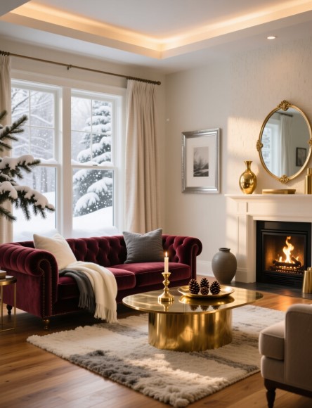 9 Winter Wallpaper Decor Ideas for Cozy Homes 9 Winter Wallpaper Decor Ideas for Cozy Homes
