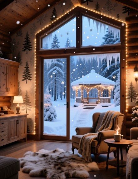 9 Winter Wallpaper Decor Ideas for Cozy Homes 9 Winter Wallpaper Decor Ideas for Cozy Homes