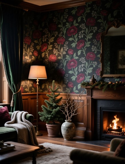 9 Winter Wallpaper Decor Ideas for Cozy Homes 9 Winter Wallpaper Decor Ideas for Cozy Homes