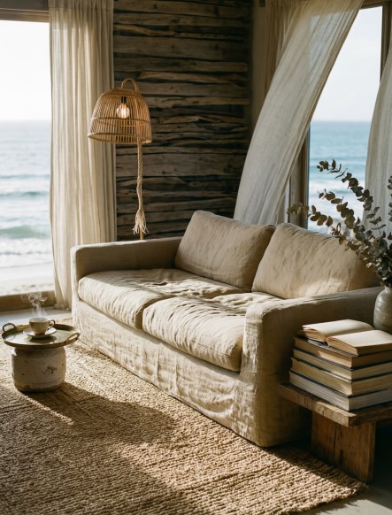 13 Coastal Boho Ideas for Calm Living Rooms 13 Coastal Boho Ideas for Calm Living Rooms