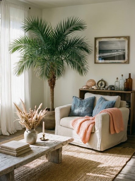 13 Coastal Boho Ideas for Calm Living Rooms 13 Coastal Boho Ideas for Calm Living Rooms