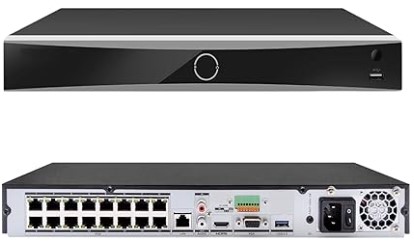 Top 5 AI Security Systems with On-Device Facial Recognition DS-7616NXI-K2/16P 16CH 4K 16 Channel PoE AcuSense NVR Network Video Recorder (Not Included HDD) Human/Vehicle Detection Compatible with HIK IP Camera/Hik-Connect (International English Version)