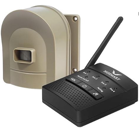 Best Solar Smart Perimeter Lasers for Estates 1/2 Mile Hosmart Driveway Alarm Wireless Sensor System & Driveway Sensor Alert System Weatherproof Security Outdoor Motion Sensor & Detector