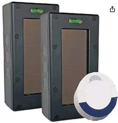 Best Solar Smart Perimeter Lasers for Estates Dakota Alert SBA-4000 Solar Break Beam Driveway Alarm Kit - Long Range, Outdoor, Weatherproof, Up to 1 Mile Wireless Range - Includes SBA-4000 Transmitter and DCR-4000 Receiver