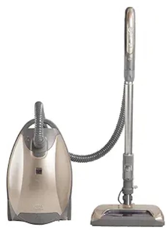 Best HEPA Filter Vacuums for Severe Dust Allergy Households Kenmore Elite 81714 Pet Friendly Ultra Plush Lightweight Bagged Canister Vacuum with Pet PowerMate, HEPA, Extended Telescoping Wand, Retractable Cord, and 3 Cleaning Tools-Champagne