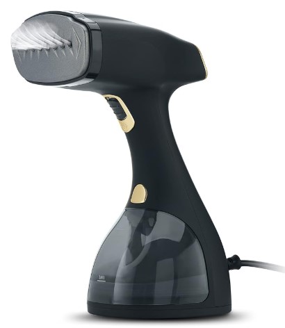 Best Portable Steamers for Delicates and Heavy Drapery Electrolux Steamer for Clothes, LX15003 Portable Handheld Fabric and Garment Steamer Iron Press Wrinkle Remover with Lint Remover & Fabric Brush – Black