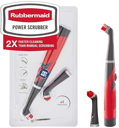 Best Electric Spin Scrubbers for Deep-Cleaning Tile Grout Rubbermaid Reveal Power Scrubber with Multi-Purpose & Grout Head, Cordless Electric Battery Powered Scrub Brush, Water Resistant, for Home/Kitchen/Bathroom/Grout/Tile/Shower/Tub