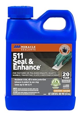 Top Grout Sealers That End Endless Scrubbing Miracle Sealants 511 Seal & Enhance Premium Enhancing Sealer for Stone & Tile, Pint